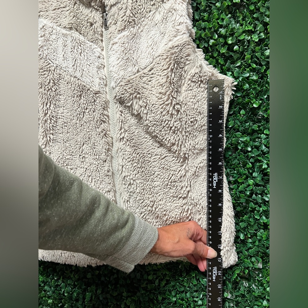 Patagonia Bleached Stone Retro Chevron Pelage Vest Vintage Women’s Med Full Zip - Picture 13 of 15